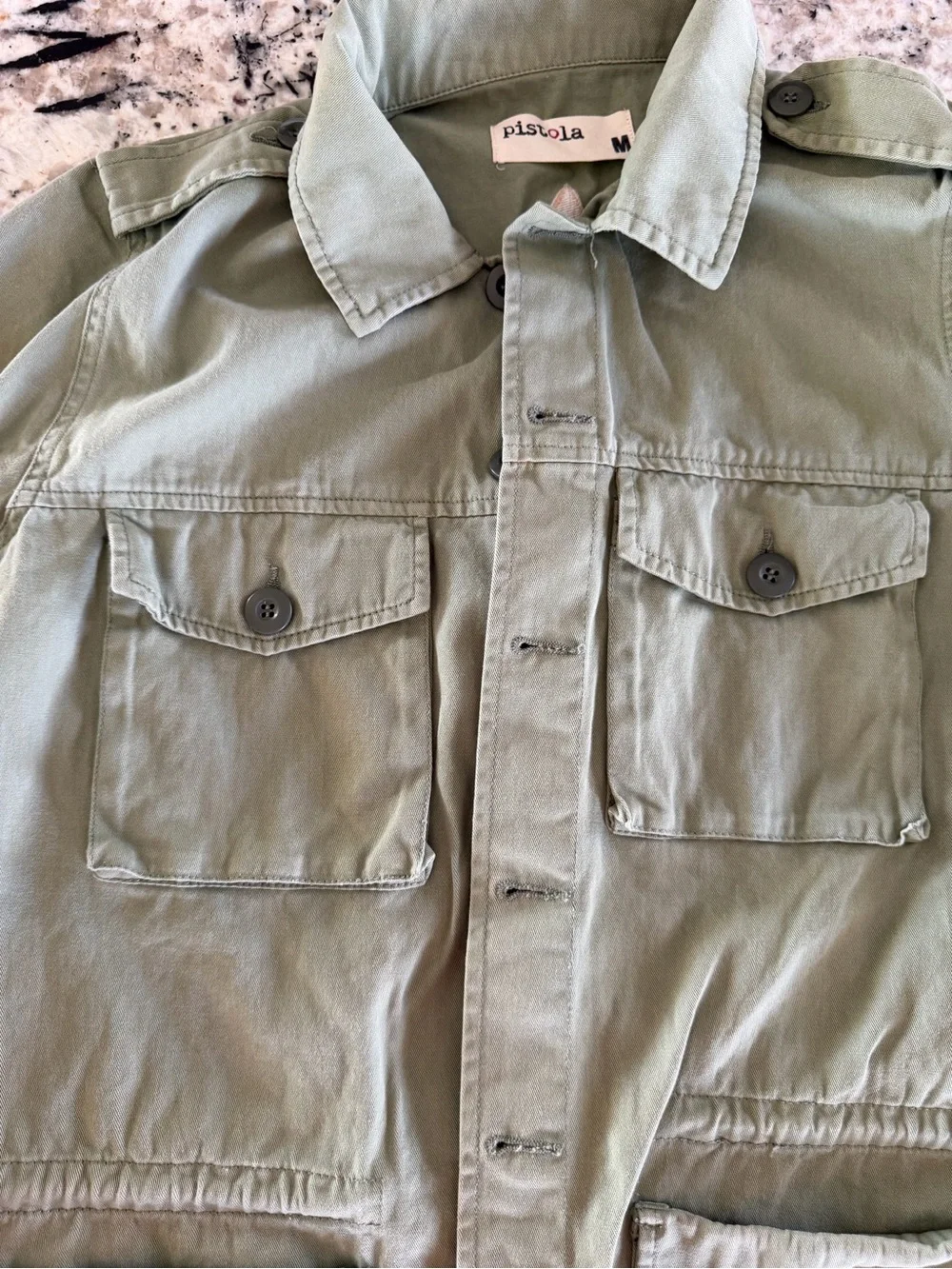 Pistola Southwestern Embroidered Military Utility Field Jacket Medium, aztec